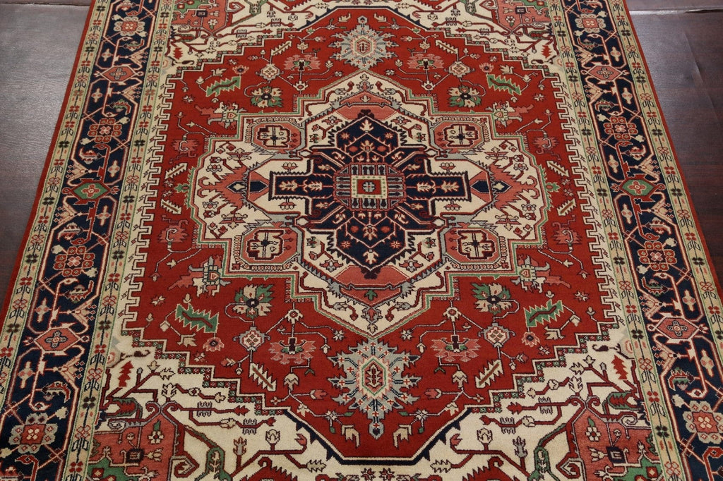 Geometric Heriz Serapi Oriental Area Rug 9x12