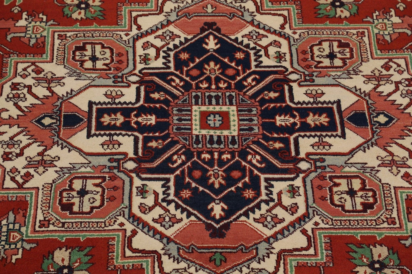 Geometric Heriz Serapi Oriental Area Rug 9x12