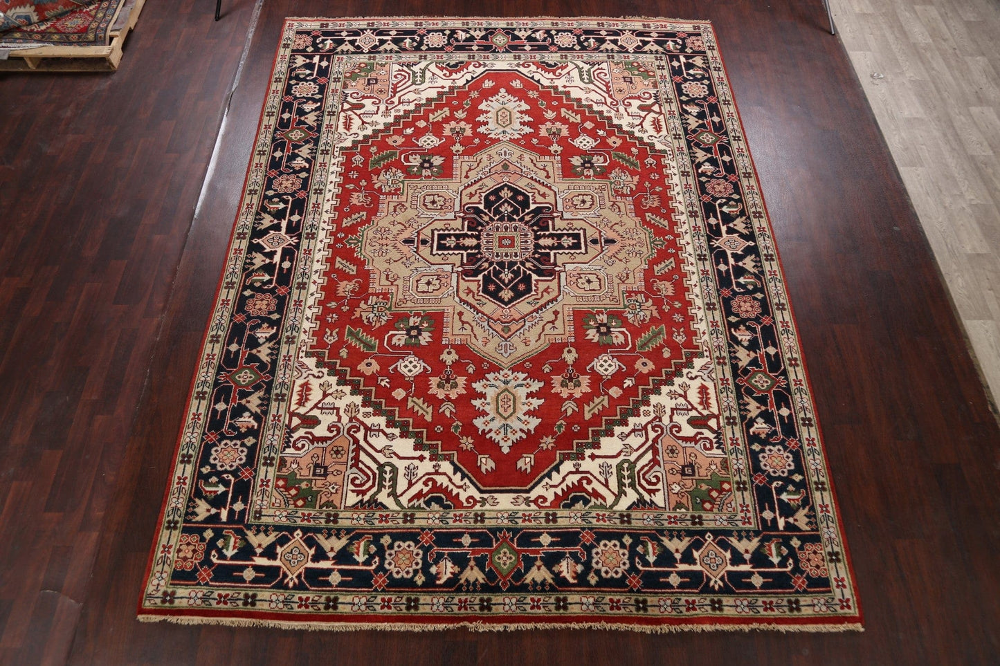 Geometric Heriz Serapi Oriental Area Rug 9x12