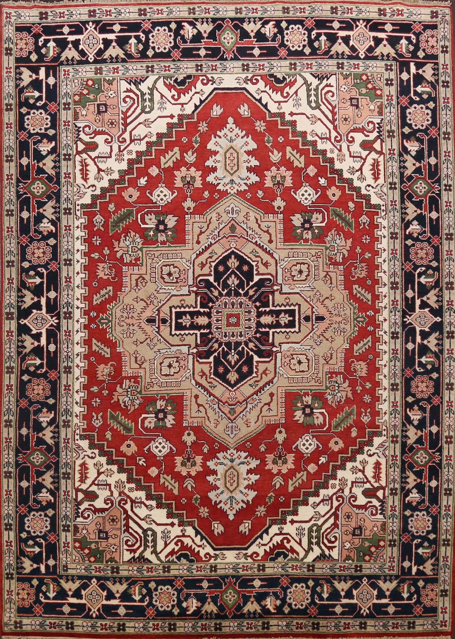 Geometric Heriz Serapi Oriental Area Rug 9x12