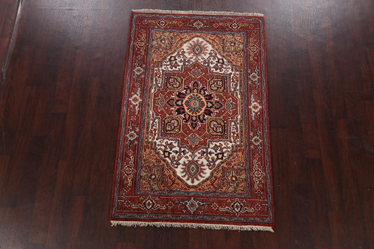 Geometric Heriz Serapi Oriental Area Rug 4x6