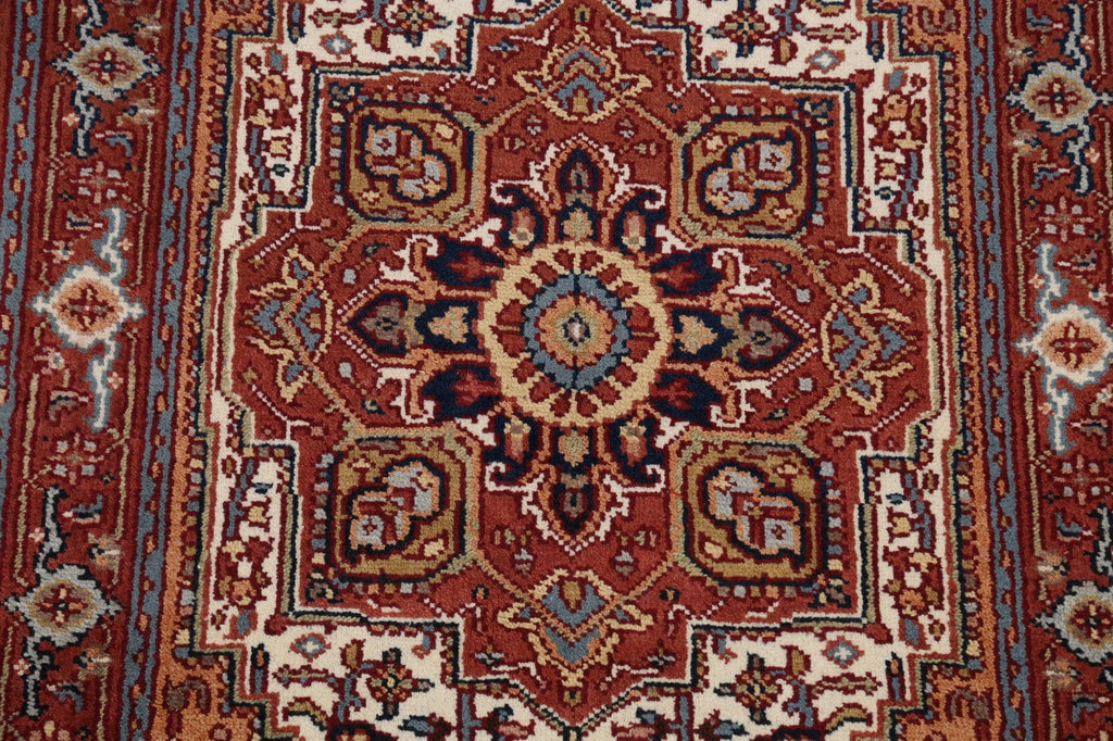 Geometric Heriz Serapi Oriental Area Rug 4x6