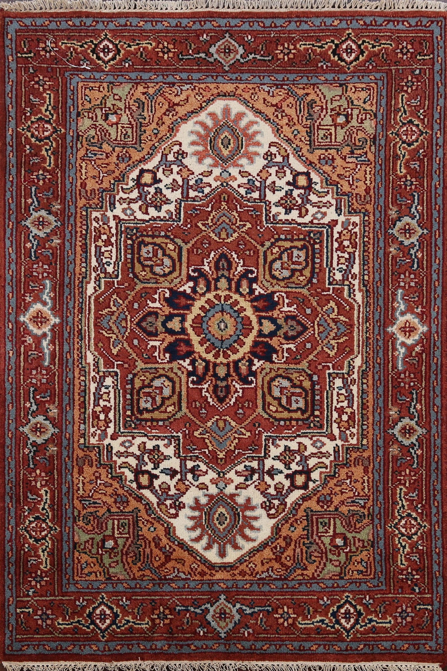 Geometric Heriz Serapi Oriental Area Rug 4x6