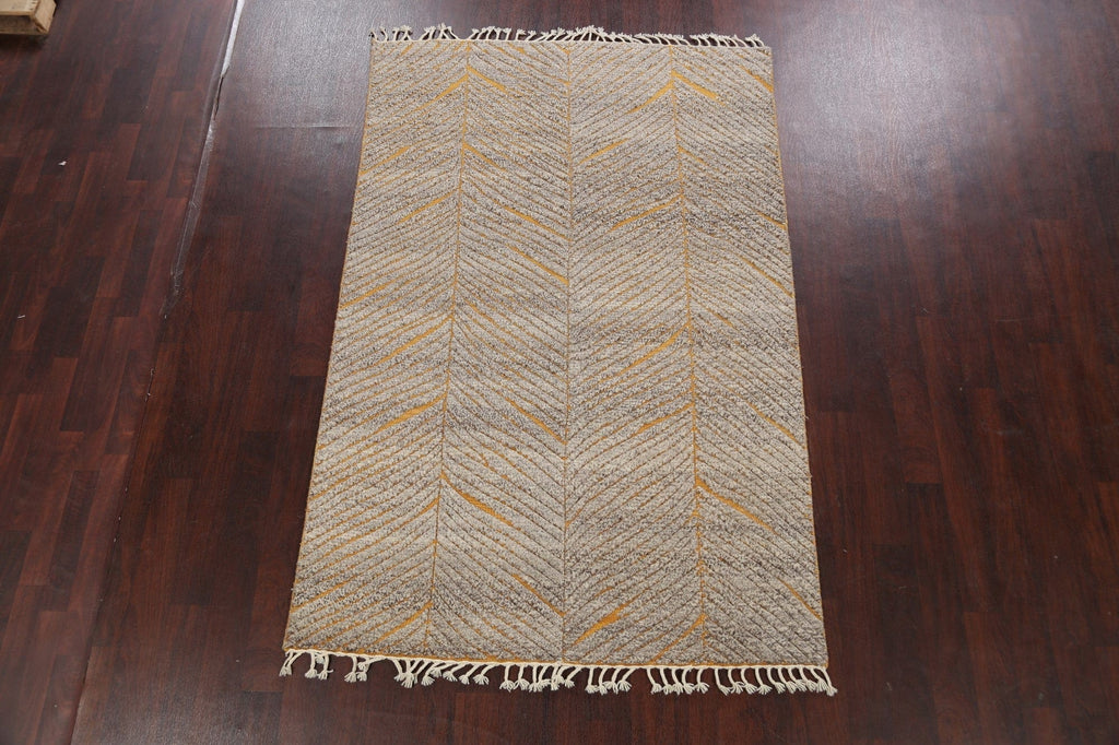 All-Over Chevron Moroccan Oriental Area Rug 5x8