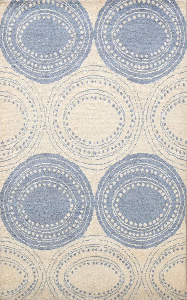 Circle Design Moroccan Oriental Area Rug 5x8