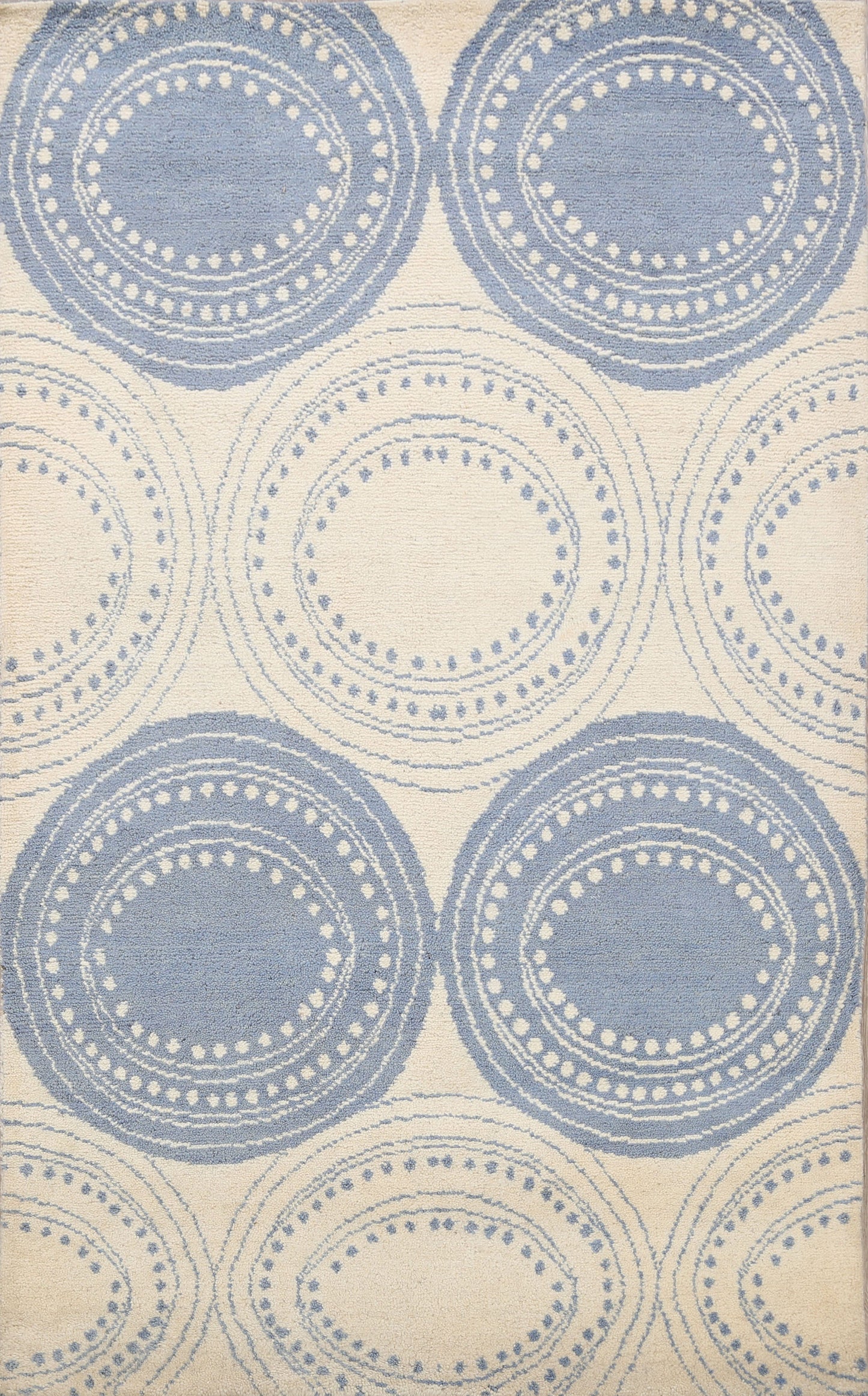 Circle Design Moroccan Oriental Area Rug 5x8