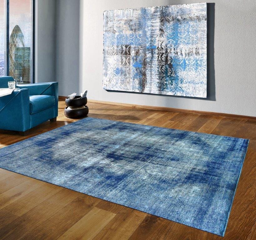 Overdyes Collection Wool Area Rug- 9' 8" X 12'10"