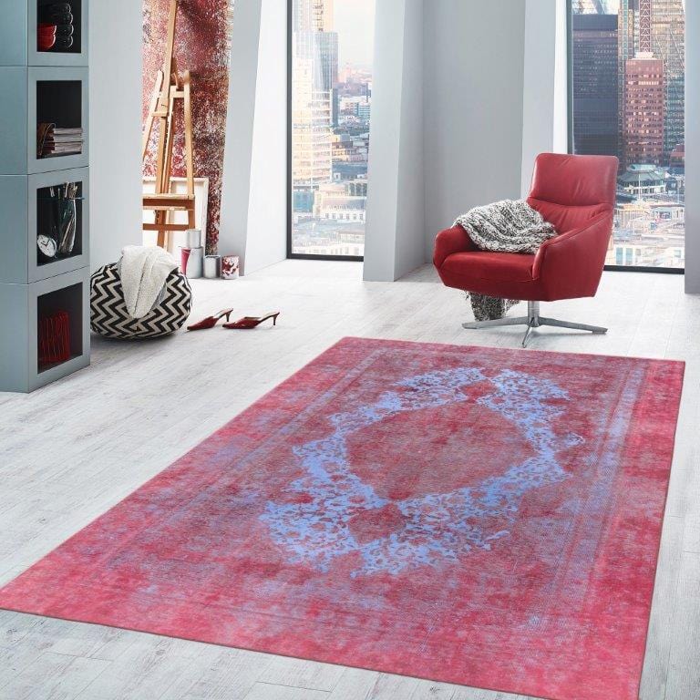 Overdyes Collection Hand-Knotted Wool Area Rug- 7' 2" X 10' 3"