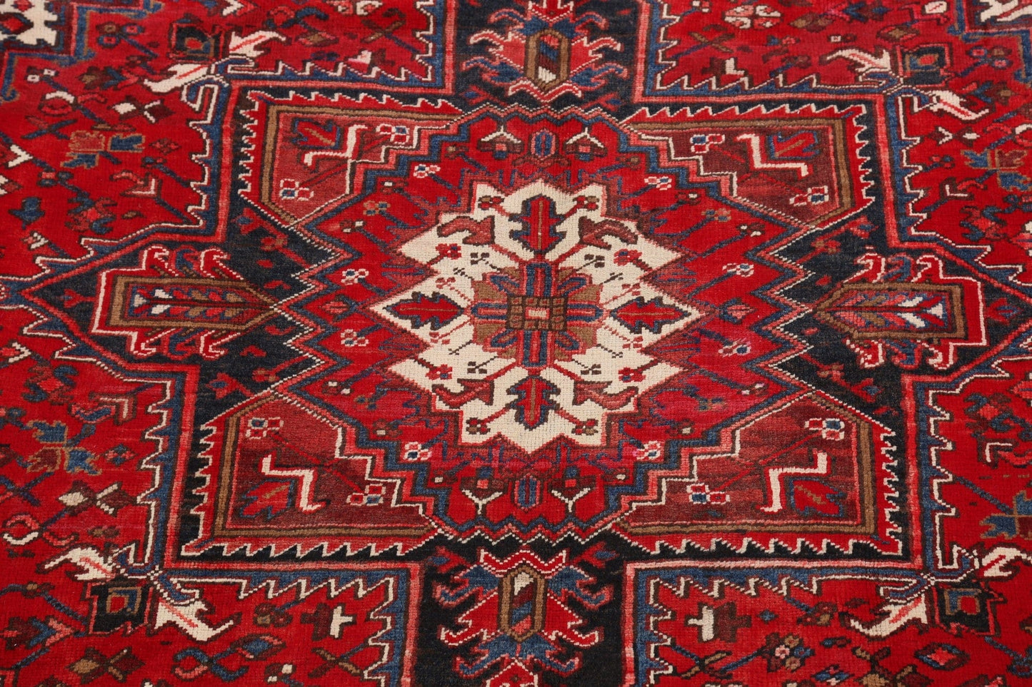 Geometric Heriz Persian Red Area Rug 8x11