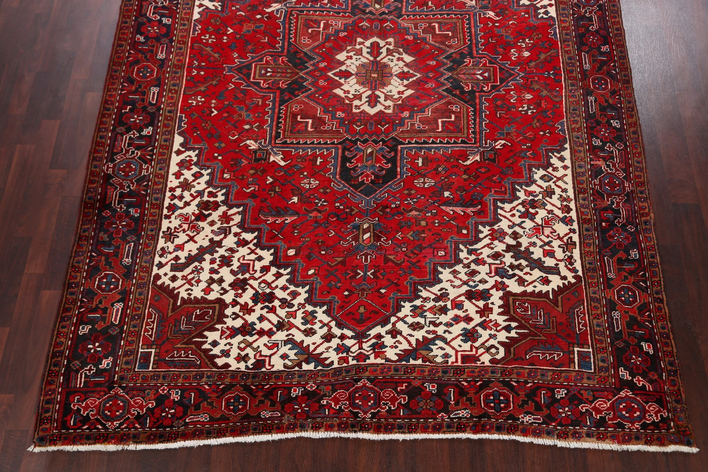 Geometric Heriz Persian Red Area Rug 8x11