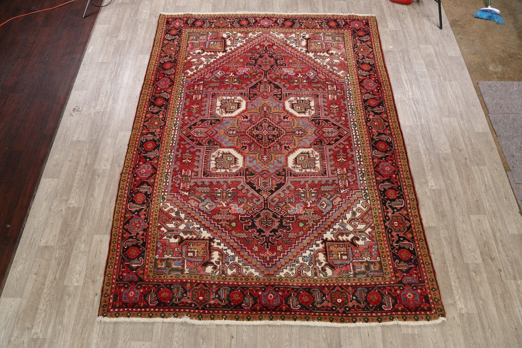 Geometric Heriz Persian Area Rug 8x11