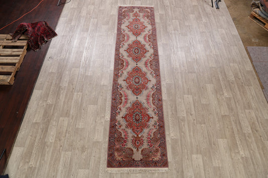 All-Over Floral Tabriz Persian Runner Rug 3x12