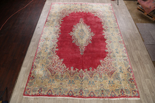 Antique Floral Kerman Persian Area Rug 10x14