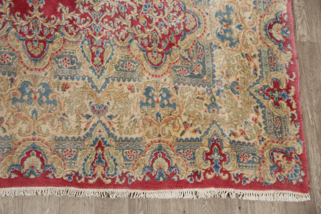 Antique Floral Kerman Persian Area Rug 10x14