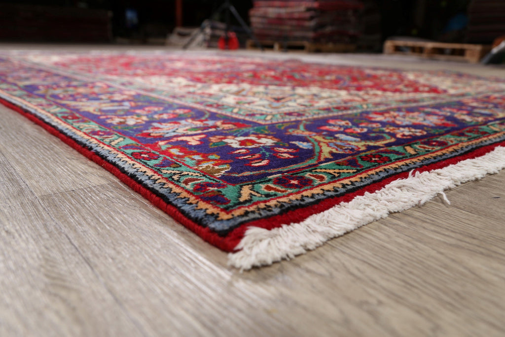 Floral Tabriz Persian Red Area Rug 7x10