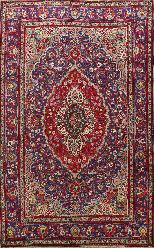 Floral Tabriz Persian Area Rug 7x10