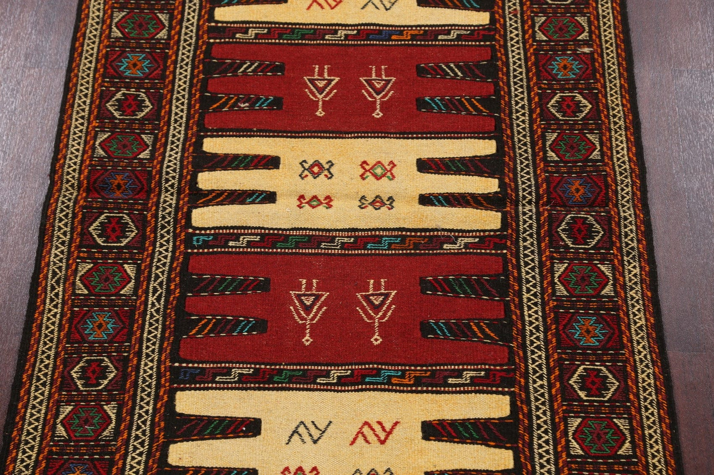 Sumak Kilim Hand-Woven Persian Area Rug 3x6