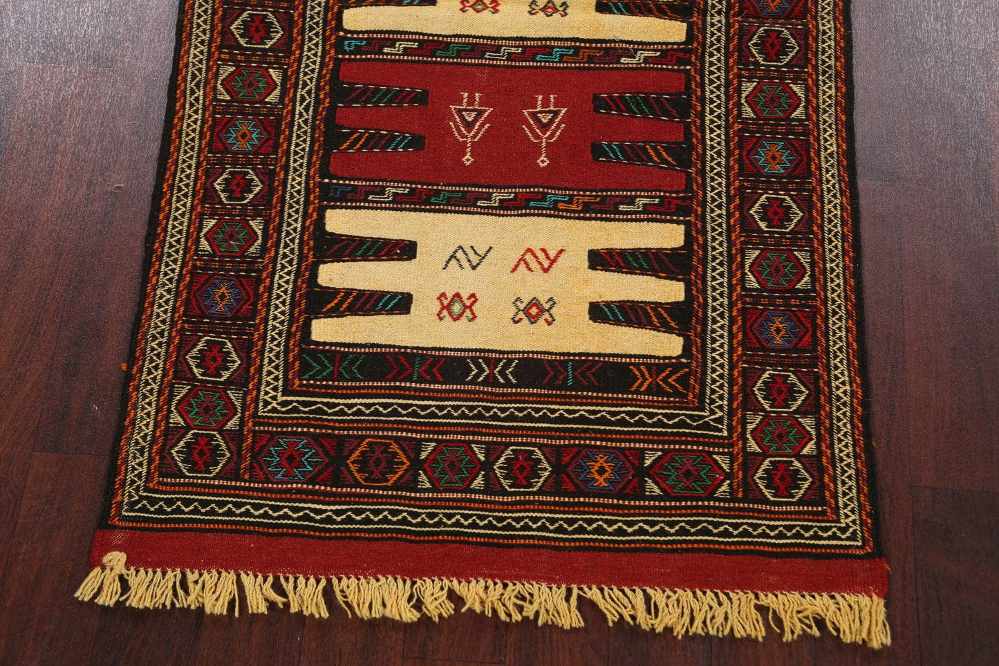 Sumak Kilim Hand-Woven Persian Area Rug 3x6