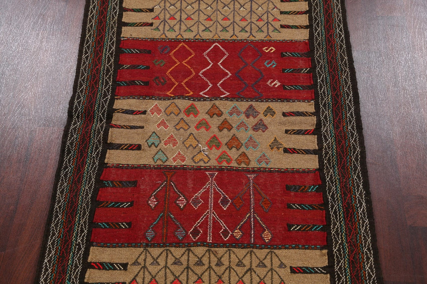 Sumak Kilim Hand-Woven Persian Area Rug 4x6