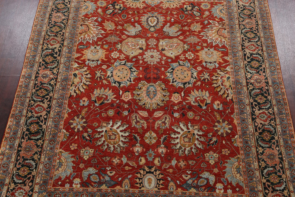 Vegetable Dye Floral Heriz Serapi Oriental Area Rug 8x10