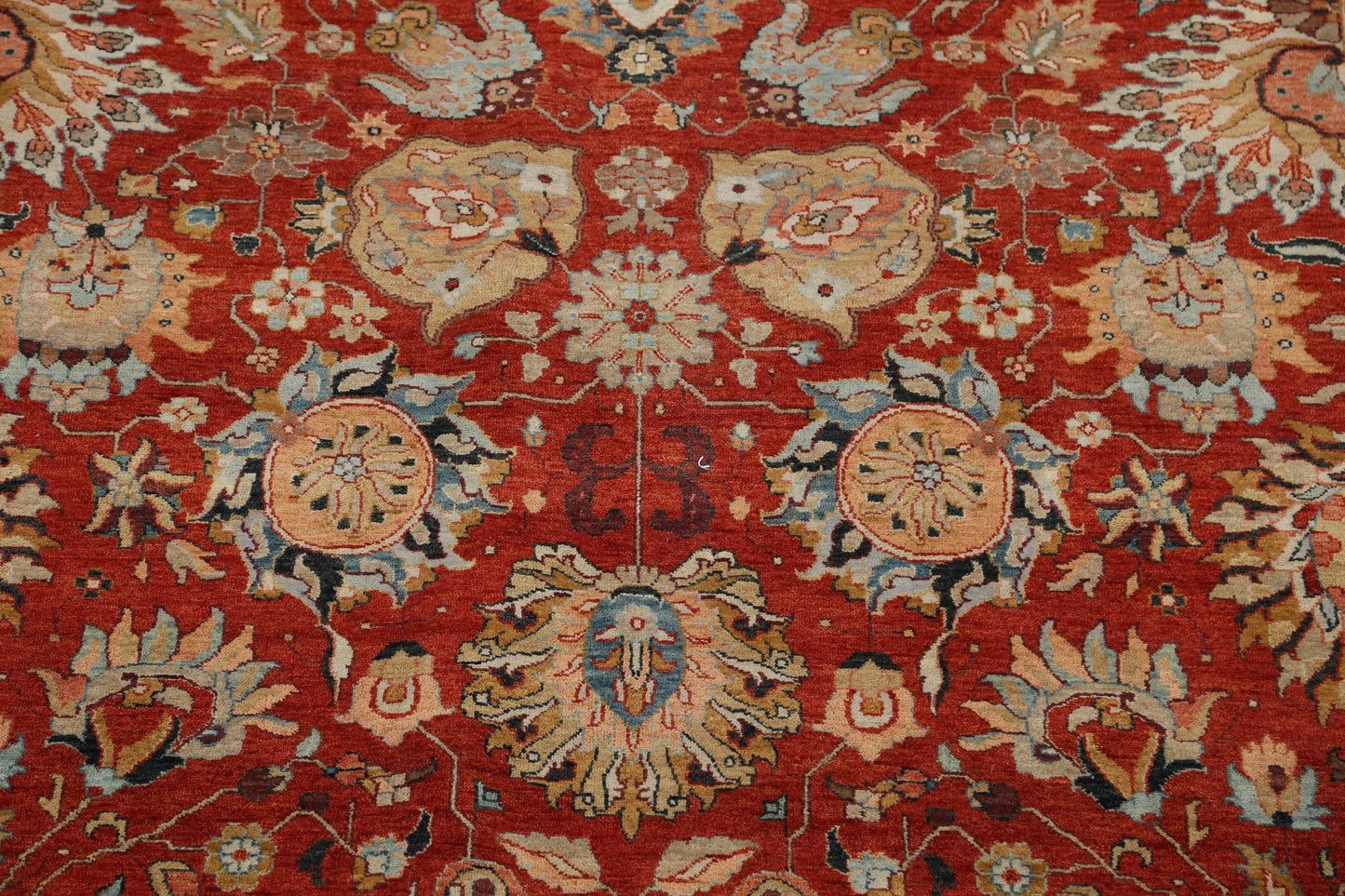 Vegetable Dye Floral Heriz Serapi Oriental Area Rug 8x10