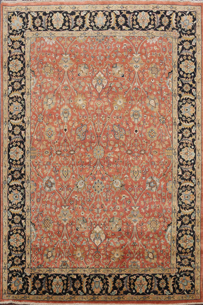 Vegetable Dye Floral Oushak Oriental Area Rug 8x10