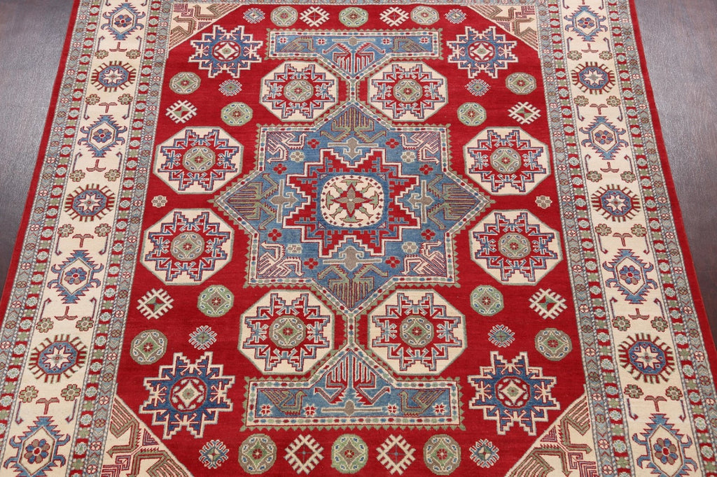 Geometric Kazak Oriental Area Rug 8x10