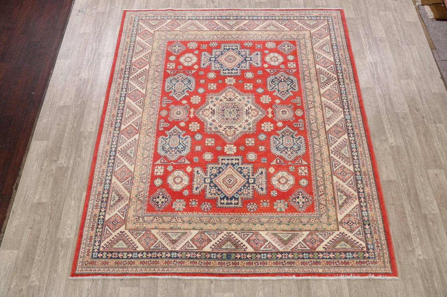 Geometric Super Kazak Oriental Area Rug 8x10