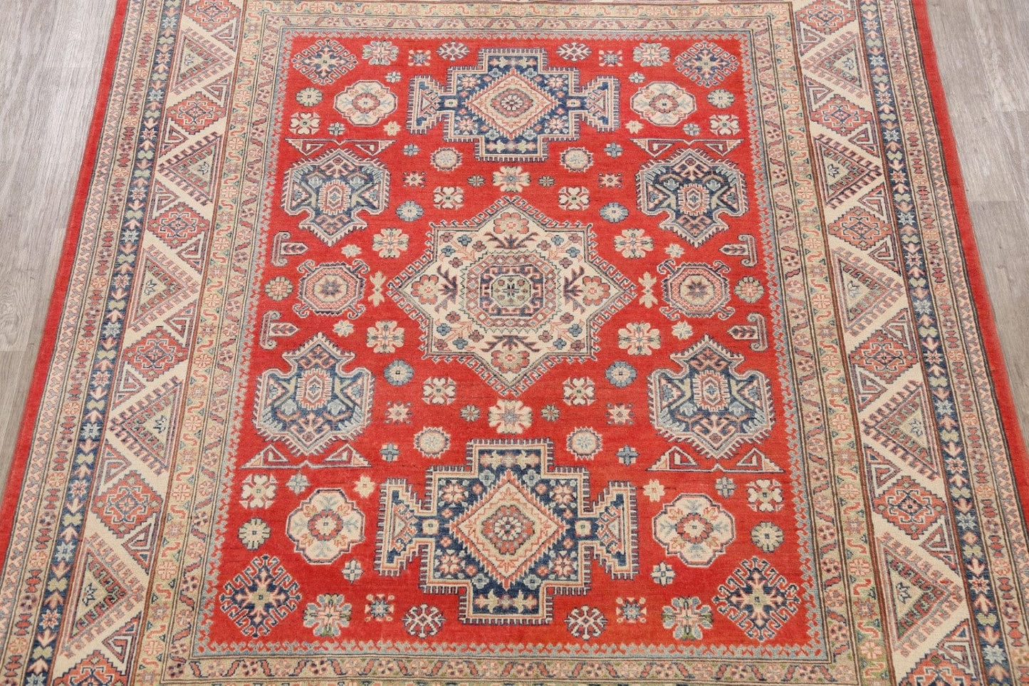 Geometric Super Kazak Oriental Area Rug 8x10