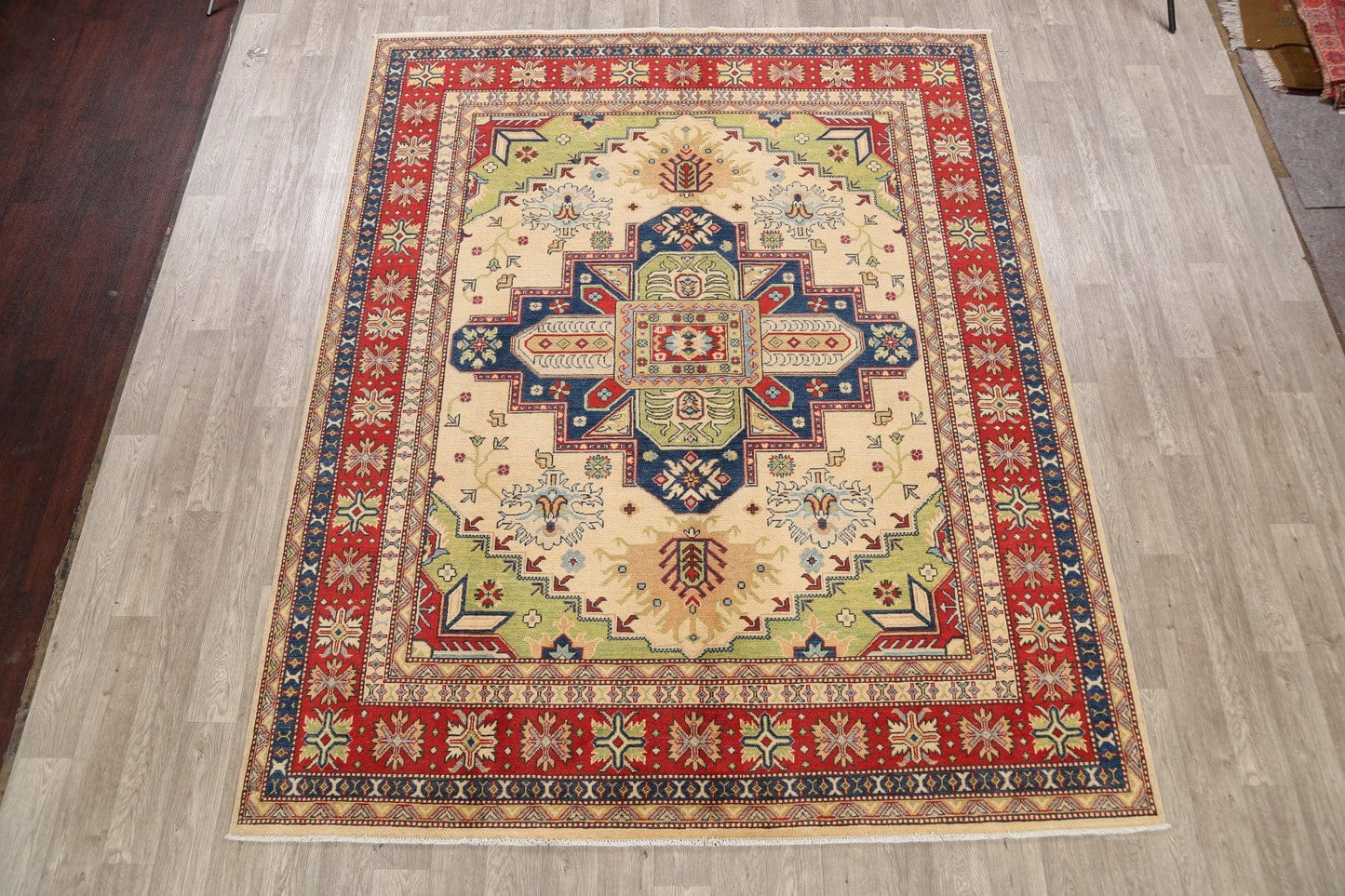 Geometric Super Kazak Area Rug 8x10