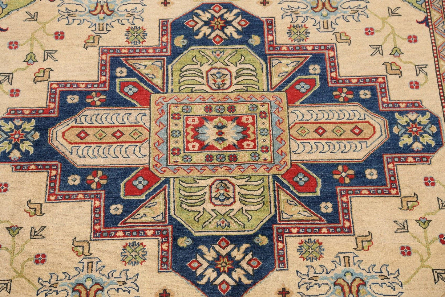 Geometric Super Kazak Area Rug 8x10