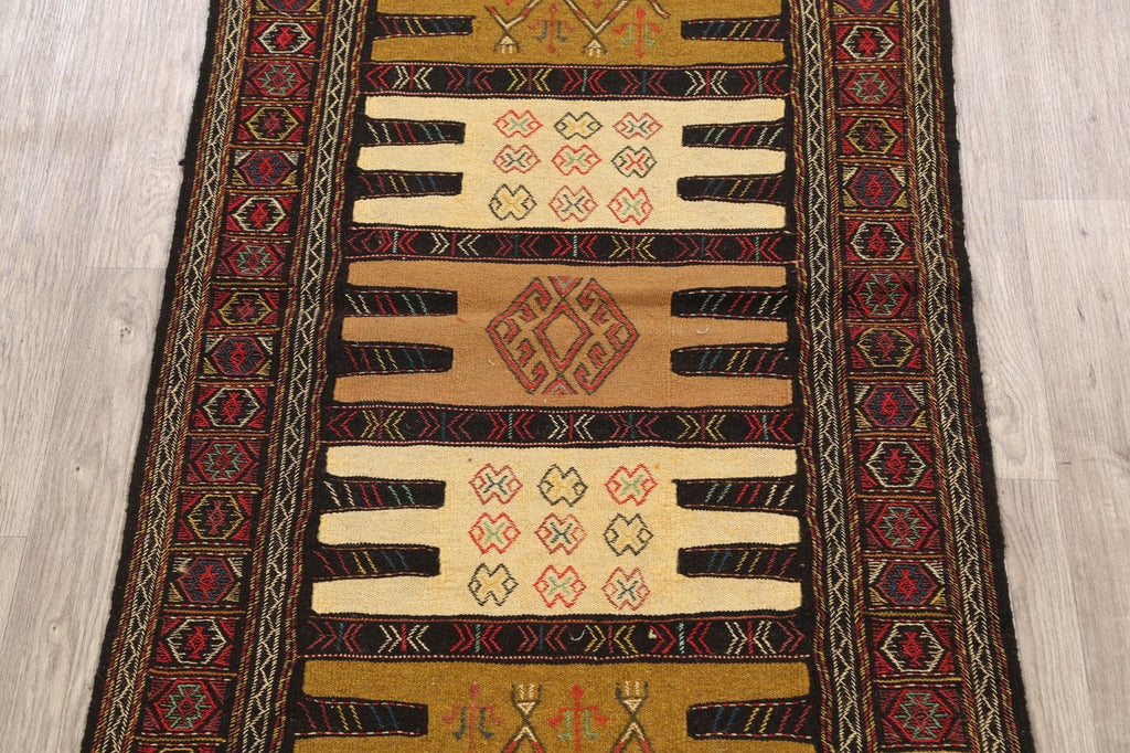 Sumak Kilim Hand-Woven Persian Area Rug 3x6