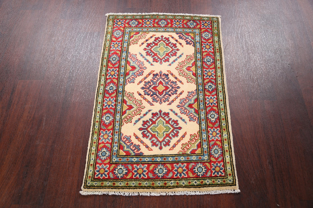 Geometric Super Kazak Oriental Area Rug 2x3