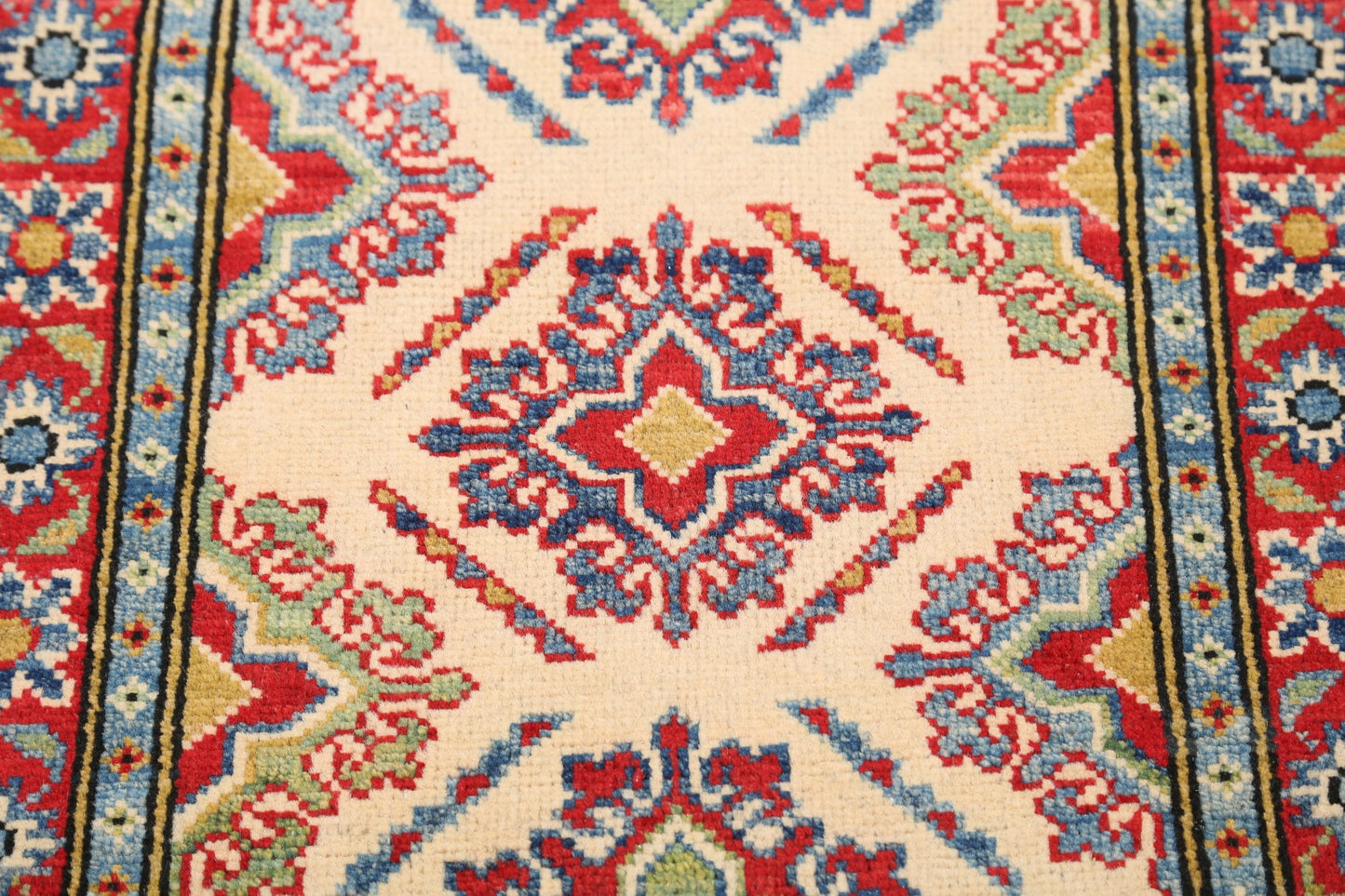 Geometric Super Kazak Oriental Area Rug 2x3