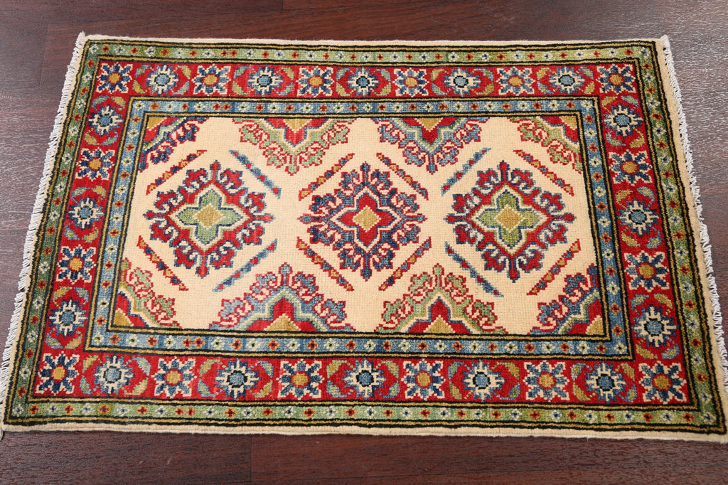 Geometric Super Kazak Oriental Area Rug 2x3