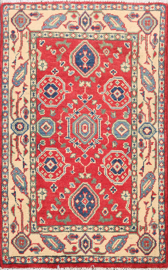 Geometric Super Kazak Oriental Area Rug 2x3