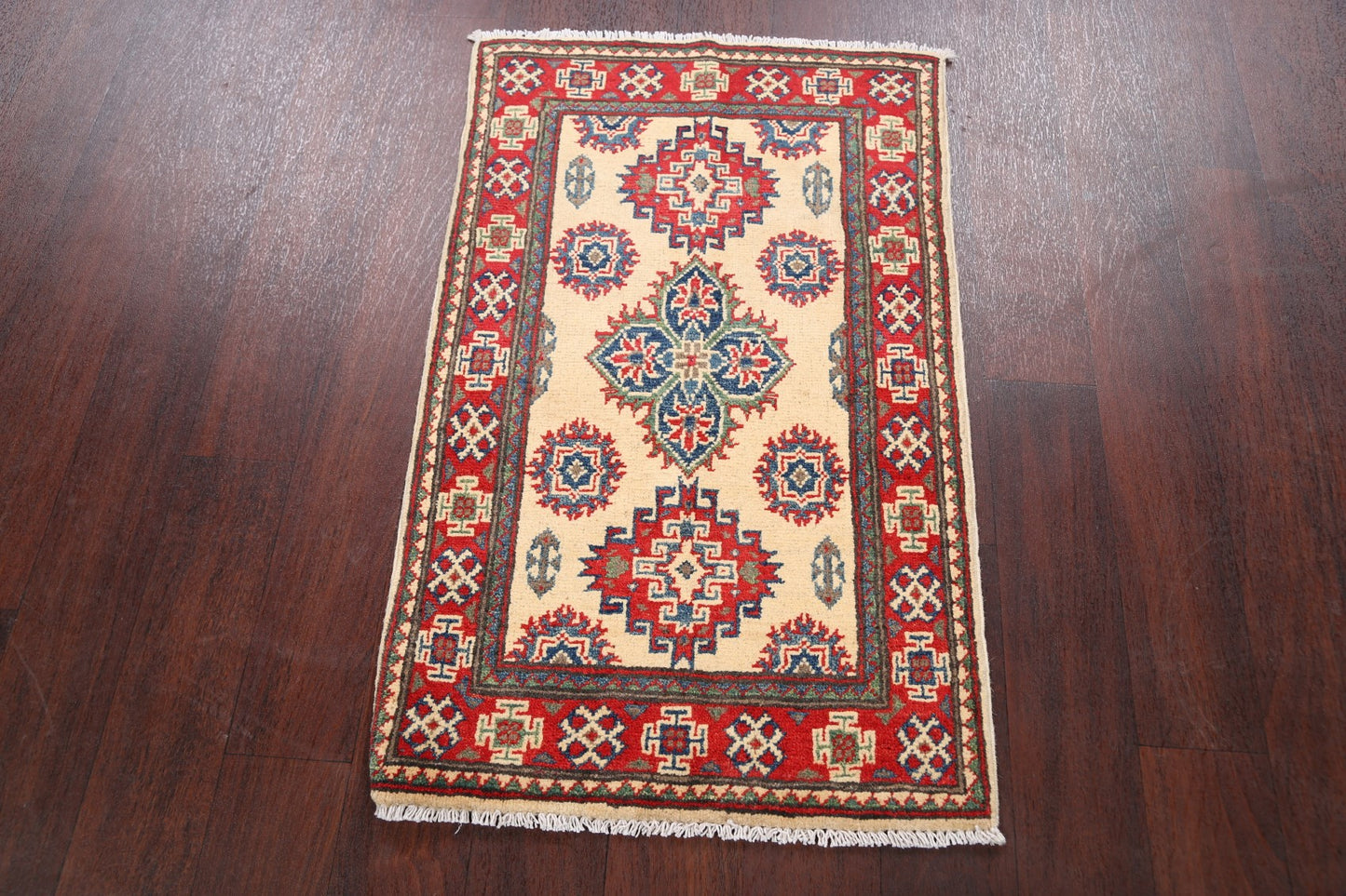 Geometric Super Kazak Oriental Area Rug 2x3