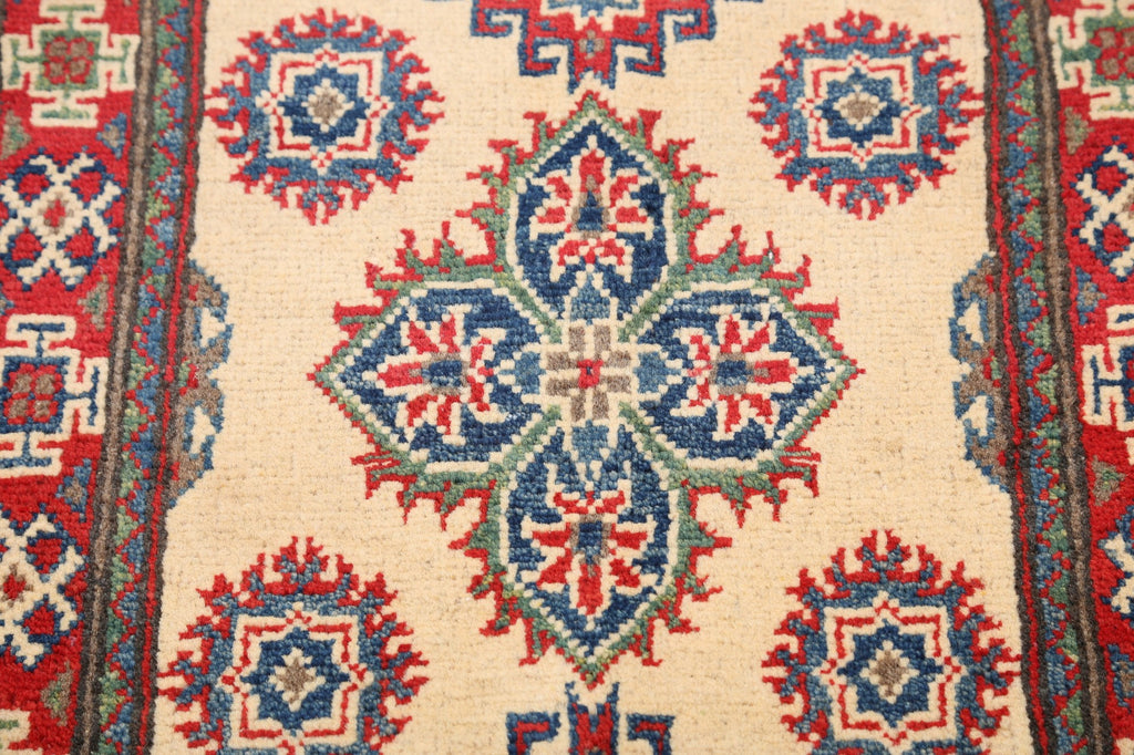 Geometric Super Kazak Oriental Area Rug 2x3