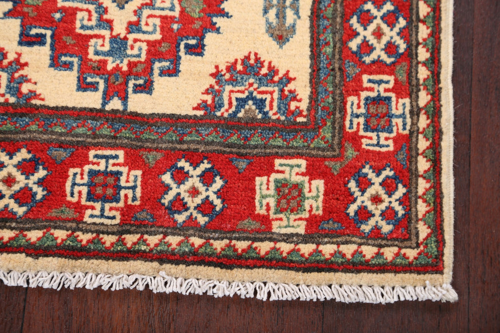 Geometric Super Kazak Oriental Area Rug 2x3