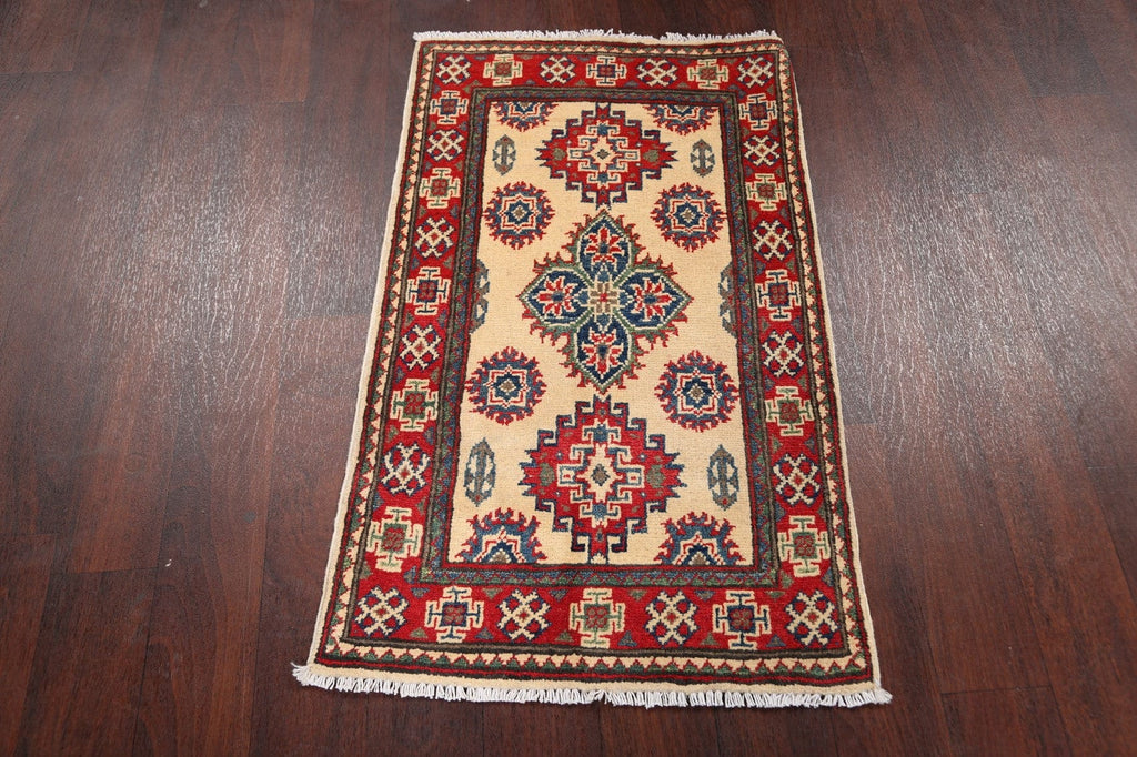 Geometric Super Kazak Oriental Area Rug 2x3