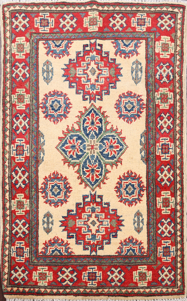 Geometric Super Kazak Oriental Area Rug 2x3