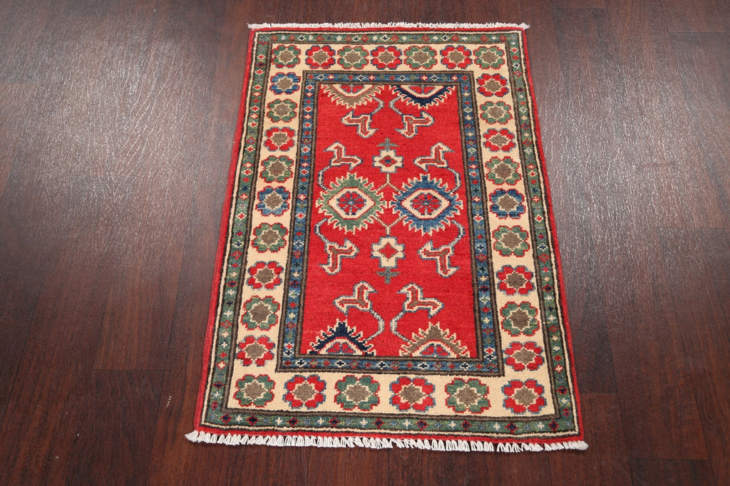 Geometric Super Kazak Oriental Area Rug 2x3