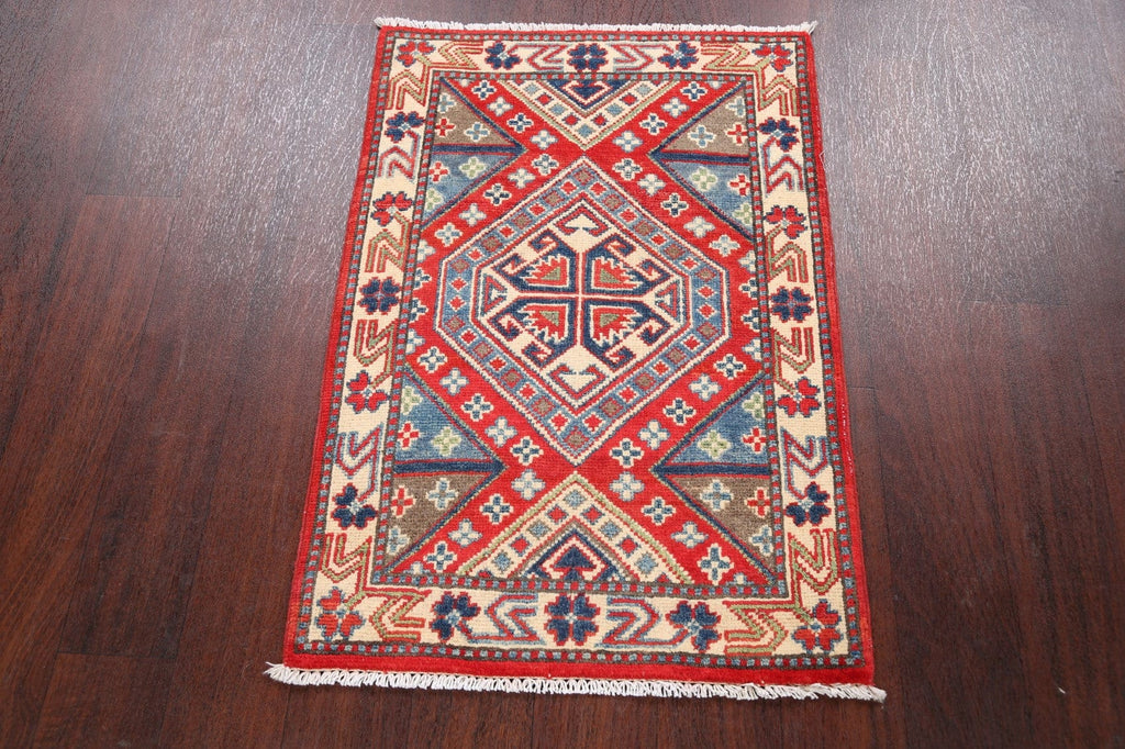 Geometric Super Kazak Oriental Area Rug 2x3