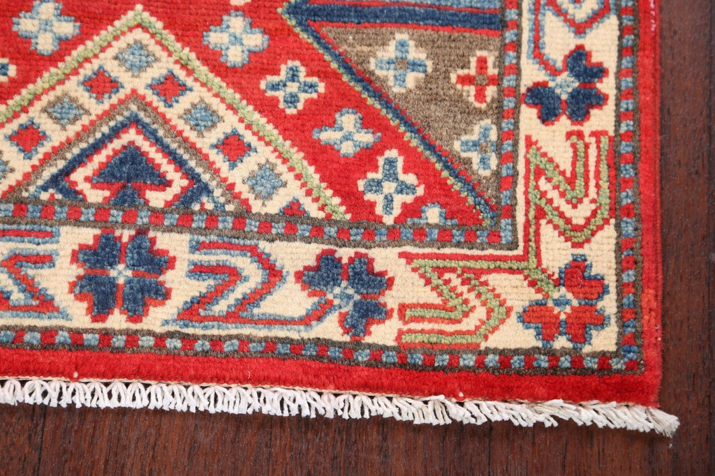 Geometric Super Kazak Oriental Area Rug 2x3