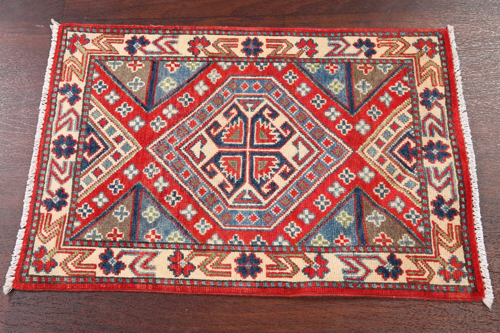 Geometric Super Kazak Oriental Area Rug 2x3