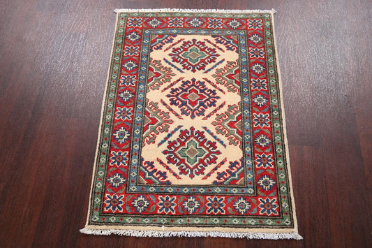 Geometric Super Kazak Oriental Area Rug 2x3