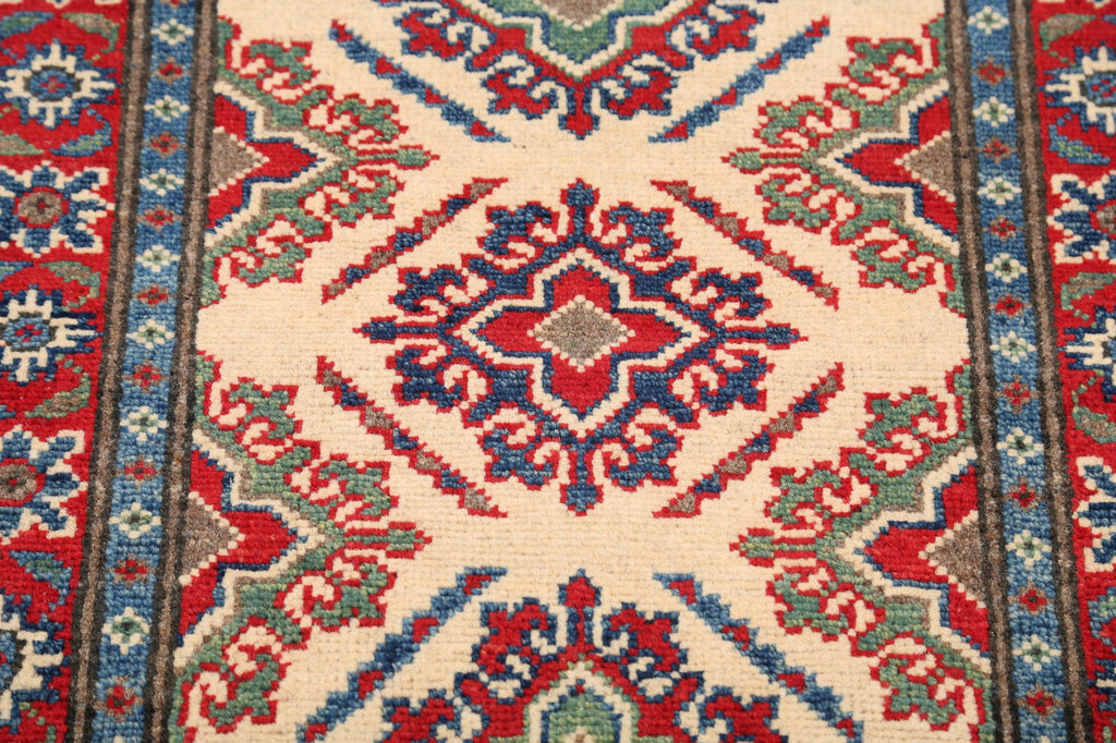 Geometric Super Kazak Oriental Area Rug 2x3