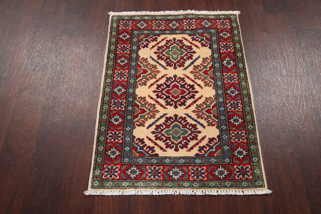 Geometric Super Kazak Oriental Area Rug 2x3