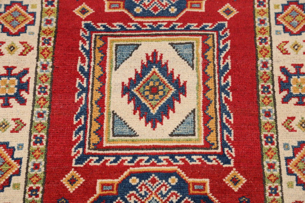 Geometric Super Kazak Oriental Area Rug 2x3