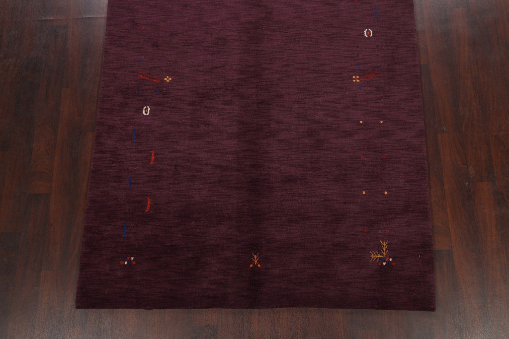 Modern Gabbeh Oriental Area Rug 6x8